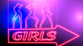 Placa indicando o serviço de prostituição. A prostituição é a troca consciente de favores sexuais por dinheiro