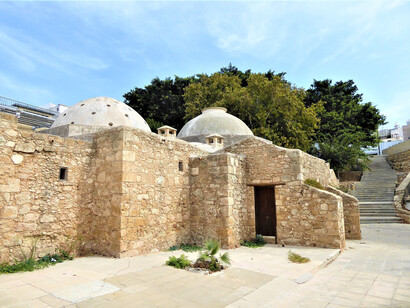 View of the entrance of a hammam or ''Turkish bath'' at Ktima-Paphos, Cyprus 