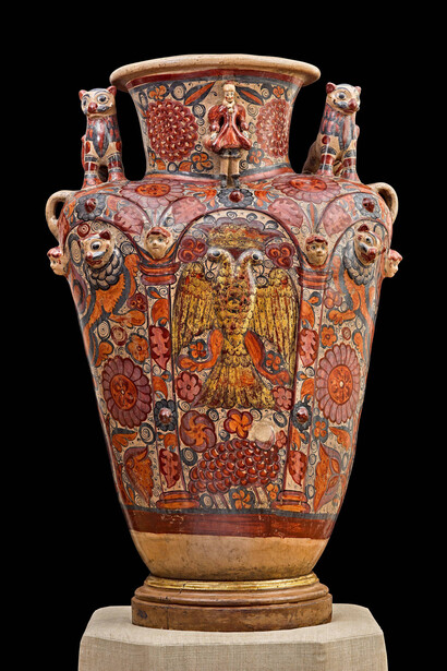 Earthenware Jar, Tonalá, Jalisco, Mexico, mid to late 18th century. Courtesy of San Antonio Museum of Art