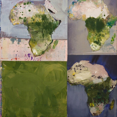 Radek Szlaga, Anus Mundi, 2014, Huile sur toile © Galerie Laure Roynette - Radek Szlaga