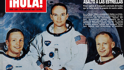 Portada del 19 de julio de 1969 con los astronautas Armstrong, Collins y Aldrin: el hombre había cumplido su sueño de llegar a la luna
