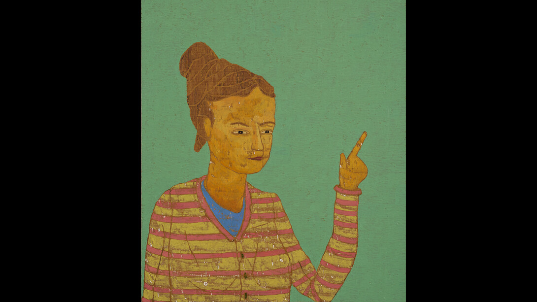 CoR 7.Lady of the Labyrinth, 2017 © Stephen Chambers, photography by SCS. Image courtesy The Heong Gallery