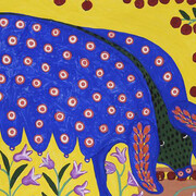 Maria Prymachenko: Pretty Pig, 1965, gouache on paper, 60 x 85 cm, National Museum of Ukrainian Folk Decorative Art
