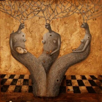 Tre donne albero