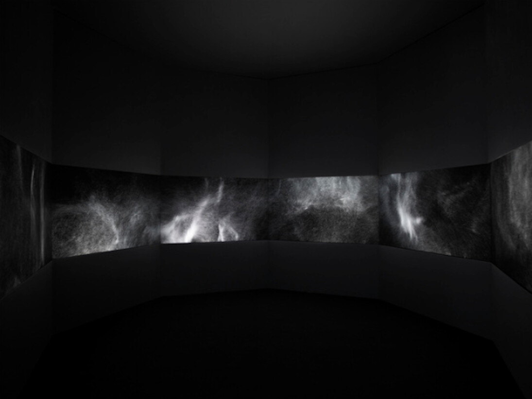 Leo Villareal, Exhibition view. Courtesy of Pace Gallery