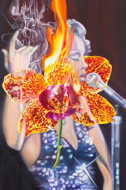 Pia Dehne, Baby's on fire. Courtesy of Isabel Sullivan Gallery 