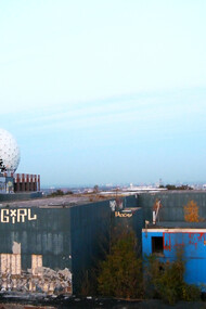 Berlin's art scene; a view of the city and street art