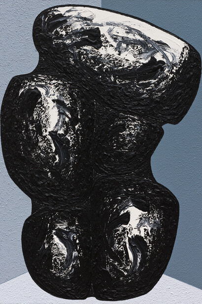 Ma Desheng, Rocks 3, 2010, Acrylic on canvas, 162 x 130 cm (63 x 51 in)