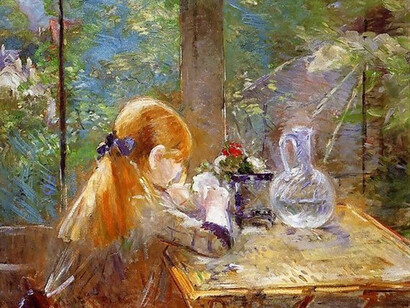 Berthe Morisot, bambina nella veranda