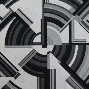 Eduardo Terrazas, Possibilities of a Structure: Cosmos 1.1.13 (detail), 1976-2015, Wool yarn on wooden board covered with Campeche wax, 47 1/4 x 47 1/4 in. / 120 x 120 cm © Eduardo Terrazas, courtesy Timothy Taylor, London