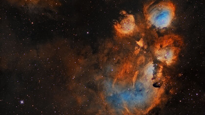 NGC 6334, conocida como Nebulosa Pata de Gato