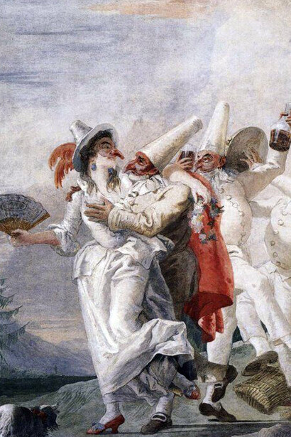 Giandomenico Tiepolo - Pulcinella innamorato