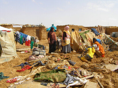Campo profughi nel sudovest dell'Algeria