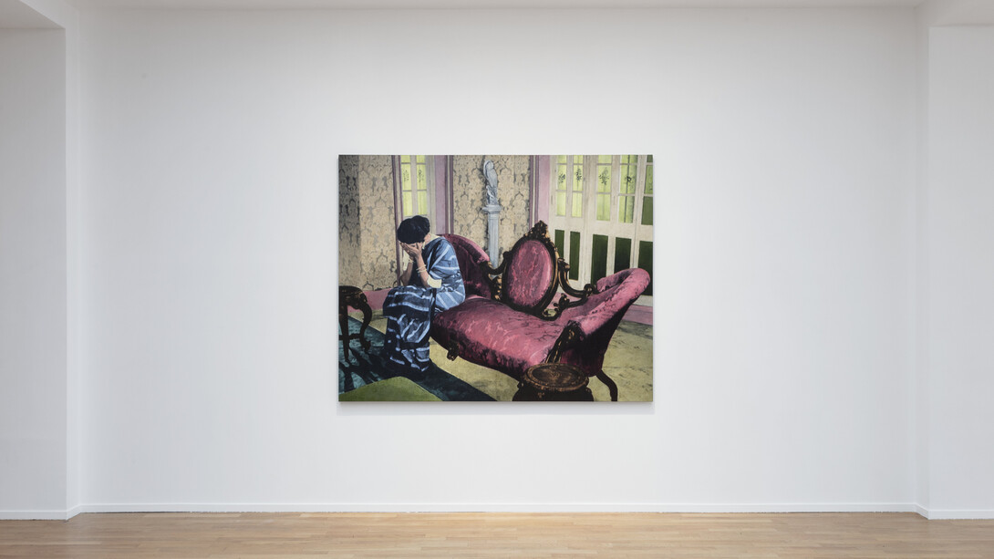 Exhibition View, Atul Dodiya, I know you. I do. O’ stranger © Adrien Millot. Courtesy of Templon Paris
