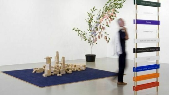 Meschac Gaba, Architecture Room, From Museum of Contemporary African Art 1997–2002, Installation at Kunsthalle Fridericianum, Kassel, 29 August – 15 November 2009, Photo: Nils Klinger  © Meschac Gaba