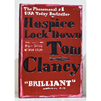 Jean Lowe, Hospice Lock Down, enamel on papier mache. Courtesy of Robischon Gallery