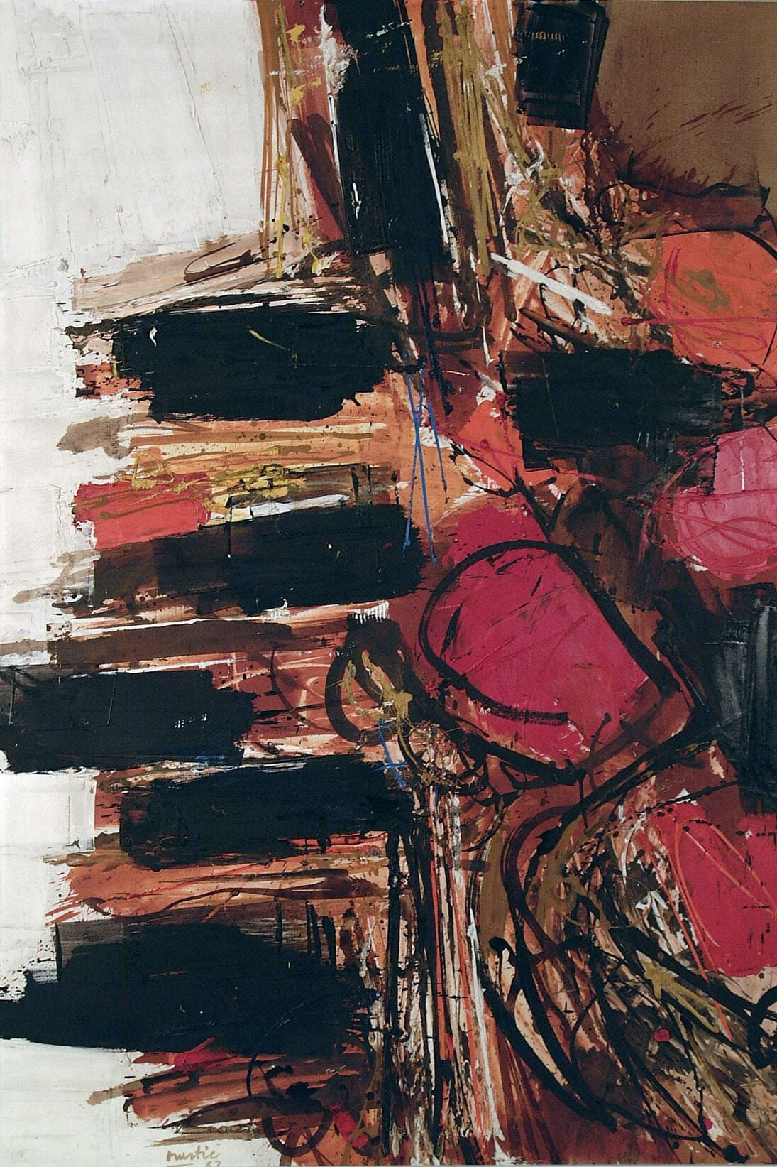 Edo Murtic, Verticale agitata, 1963