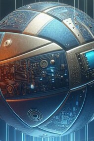 Bola de vôlei criada a partir de comandos para uma inteligência artificial