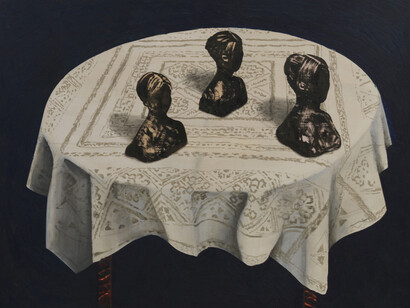 Mamma Andersson, Deadheads, 2014, Oil on panel, 39 3/8 x 49 1/4 inches (100 x 125 cm)