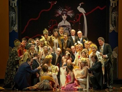 Scena di un'opera di Wagner