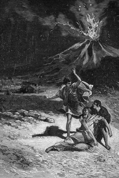 Muerte de Plinio el Viejo, autor de la «Historia Natural», durante la erupción del Vesubio