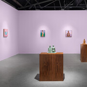 Oliver Scarlin, Saltwater altar, exhibition view. Courtesy of Whatiftheworld 