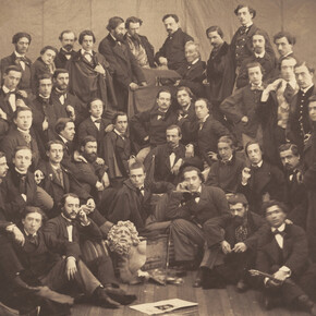 Alonso Martínez y hermano, Artistas en el estudio del fotógrafo (detalle), 1857 - 1858. Cortesía del Museo del Prado