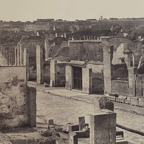 Gabriel Ivanovič de Rumine Pompei, Via dell’abbondanza (detail), 1859. Courtesy of Museo Archeologico Nazionale