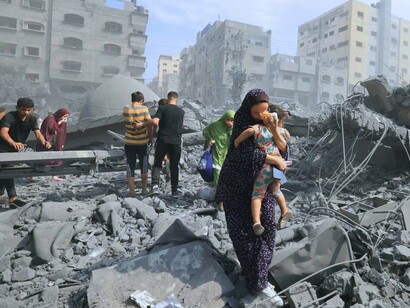 Devastación en la Franja de Gaza