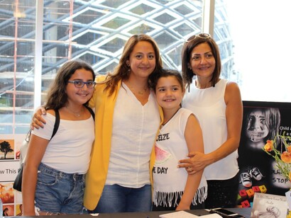 Jamale Mahfouz and her friends