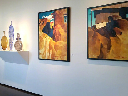 Paintings by Z. Z. Wei. Courtesy of Blue Rain Gallery