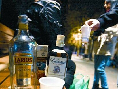Consommation d'alcool dans la rue