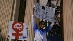 Protestos contra violações no Brasil. Foto: Vanderley Almeida