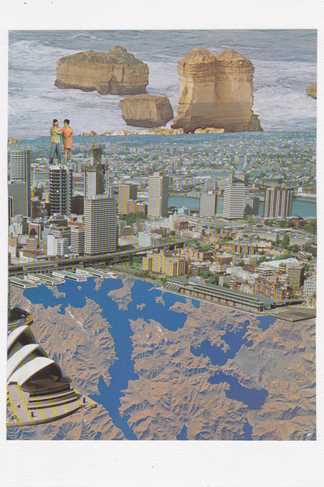 Leah Early, Rooftop Fools, 2014, Paper on paper, 21 x 30 cm