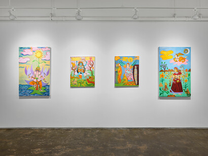 Susan Bee, Days of awe, exhibition view. Courtesy of A.I.R. Gallery
