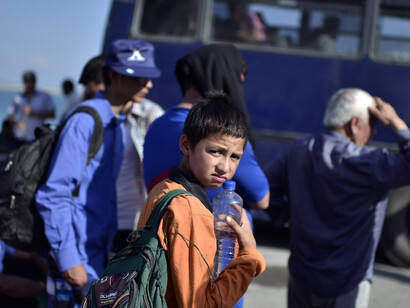 A young refugee
