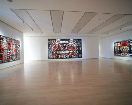 Gilbert & George Scapegoating, Exhibition view. Courtesy of Ludwig Museum