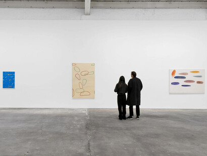 Raoul De Keyser, Touch game, exhibition view. Courtesy of David Zwirner Gallery
