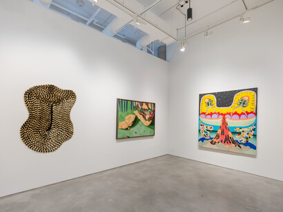 Thiago Barbalho e Antonio Henrique Amaral, Ficções orgânicas, vista da exposição. Cortesia da Galeria Nara Roesler