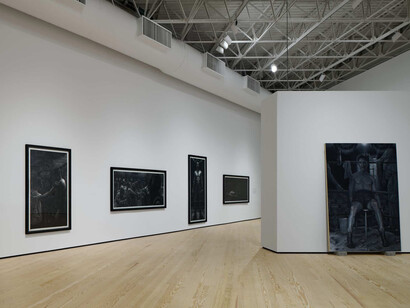 Vincent Valdez, Just a dream… exhibition view. Courtesy of Contemporary Arts Museum Houston