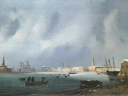 Ippolito Caffi, Venice under the snow, c1845-1850. Exhibited by Alessandra Di Castro