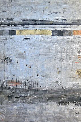 Takefumi Hori, Silver 6, 120 x 120 cm