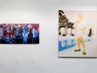Various artists, 36 paintings, exhibition view. Courtesy of Harper's Books