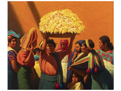 Elias Rivera, Flowers of the Mind #5, 2002, oil on canvas, 50x60 inches. Courtesy of LewAllen Galleries