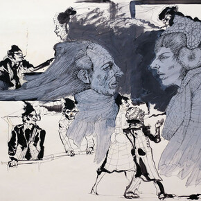 Kim Jones, Untitled, 1971-2014, Ink and acrylic on paper, 22.8 x 28.5 inches