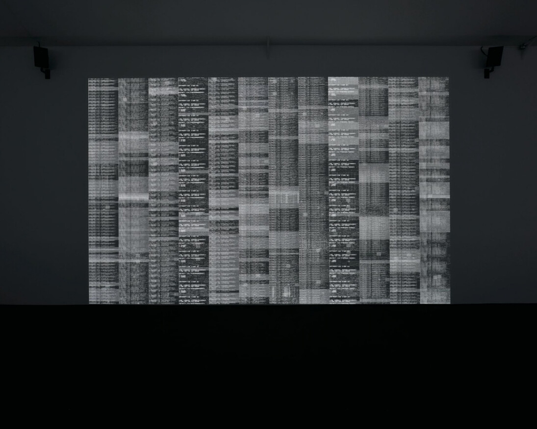Ryoji Ikeda. Courtesy of Almine Rech Gallery