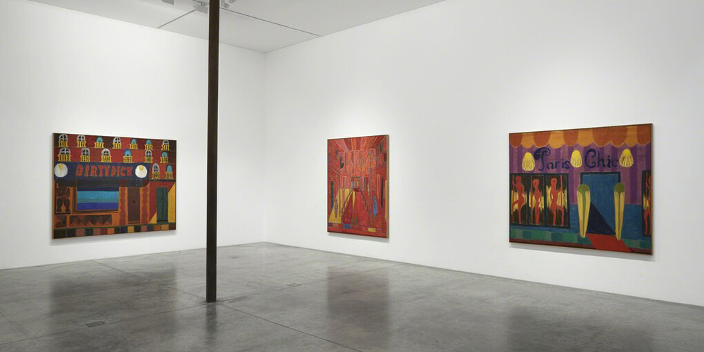 Tal R: Sexshops, exhibition view. Courtesy of Victoria Miro