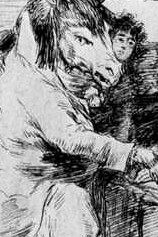 "¿De qué mal morirá?", grabado, Francisco de Goya, 1799