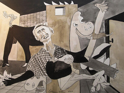 Déconstruction. Nous avons donc là tous les traits d'un nihilisme brutal et destructeur, fardé sous les atours d'un intellectualisme sophistiqué © Déconstruire Picasso. L'Agonie Espagnole Esther Newman-Cohen