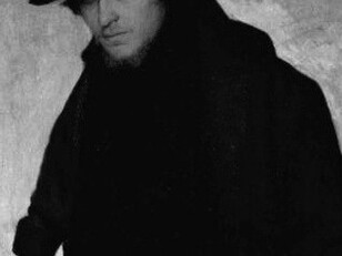 Raskolnikov depicted in an illustration from Dostoevsky’s Crime and Punishment